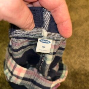 Old Navy Plaid Bottoms - Blue and Pink